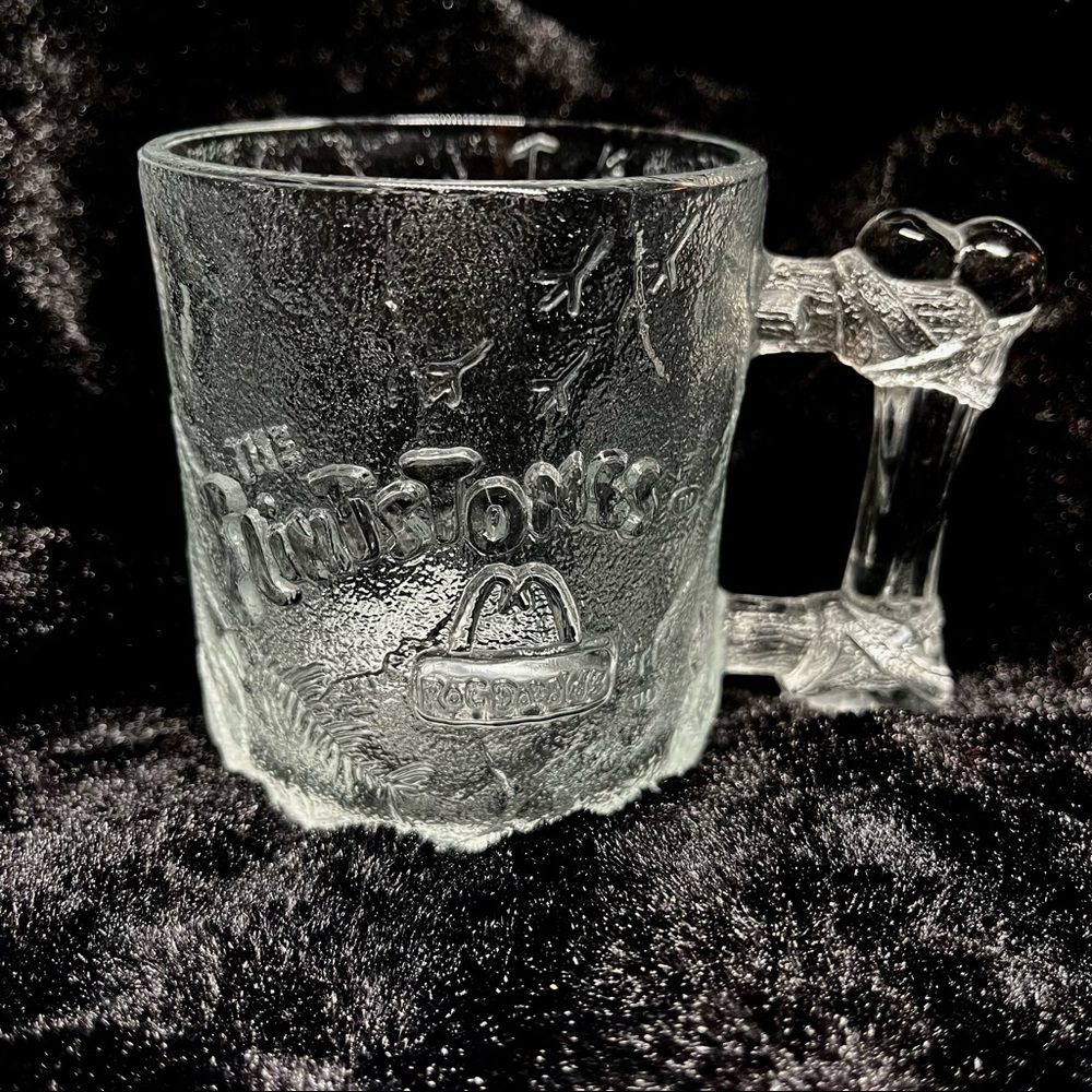 Flintstones “Rockdonalds” glass coffee mug from McDonald’s 1993